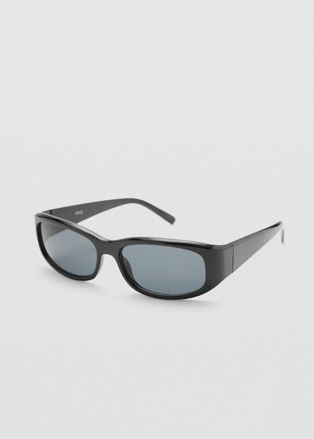 Black Resin Frame Sunglasses, Black, large image number 0