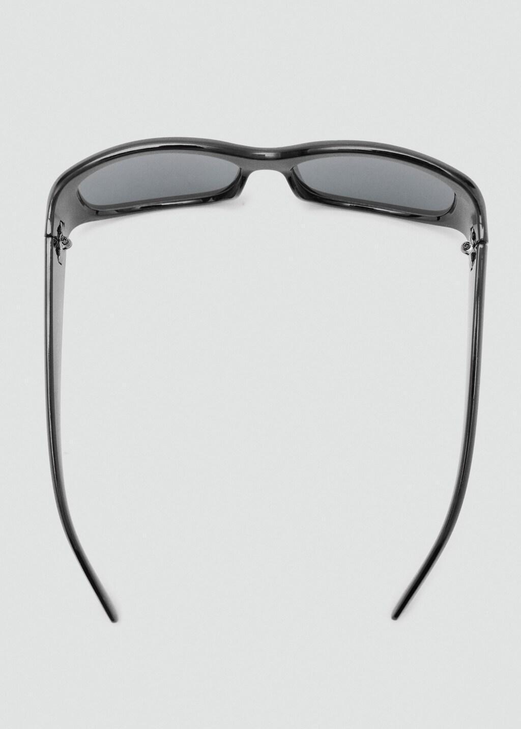 Black Resin Frame Sunglasses, Black, large image number 1