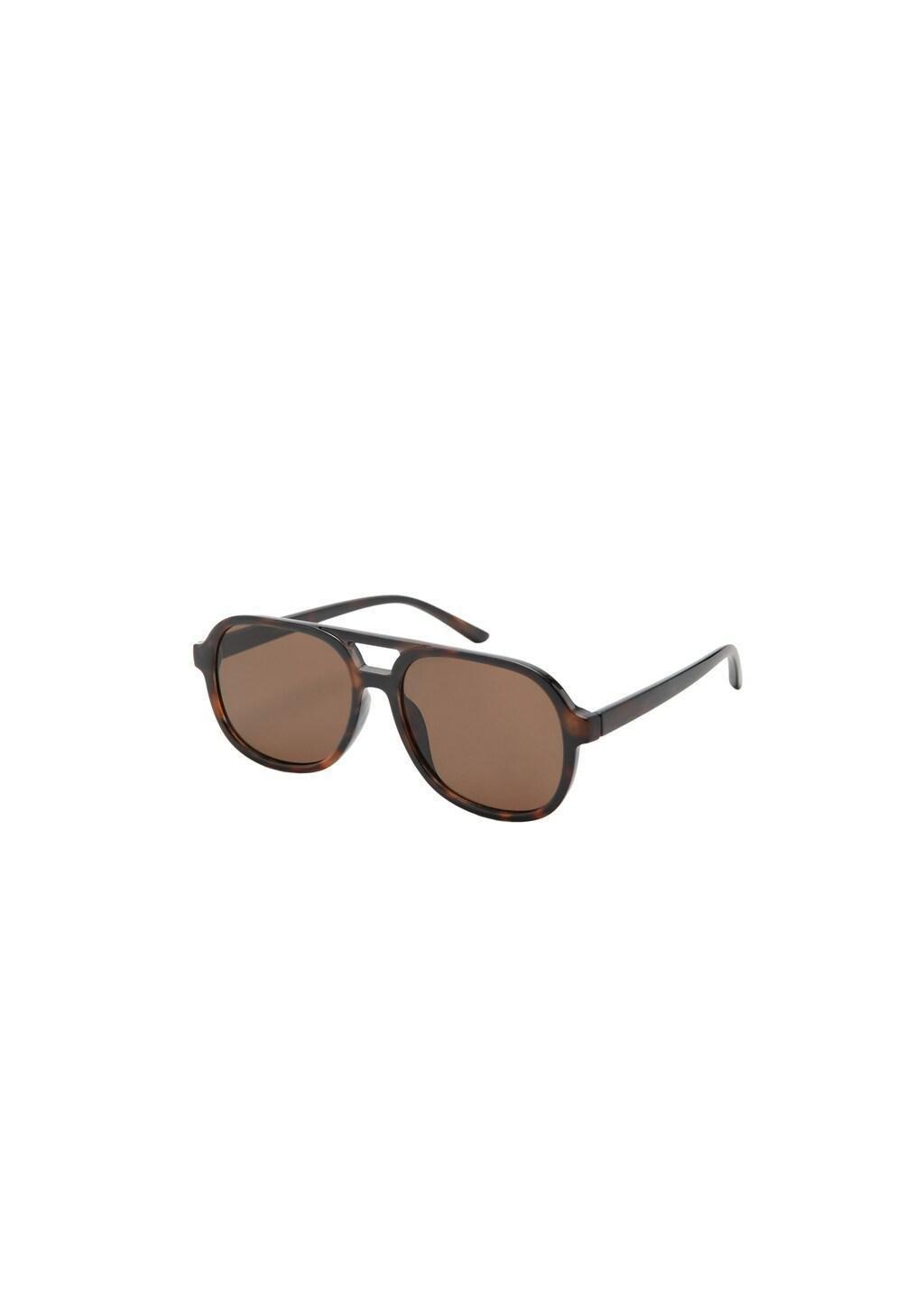 Brown Resin Frame Sunglasses, Dark Brown, medium