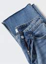 Mango - open blue Straight jeans with side slit