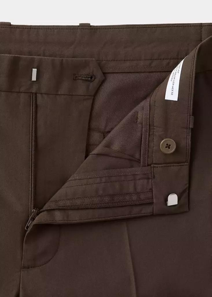 Brown Slim Fit Cotton Lyocell Suit Trousers, Brown, large image number 7