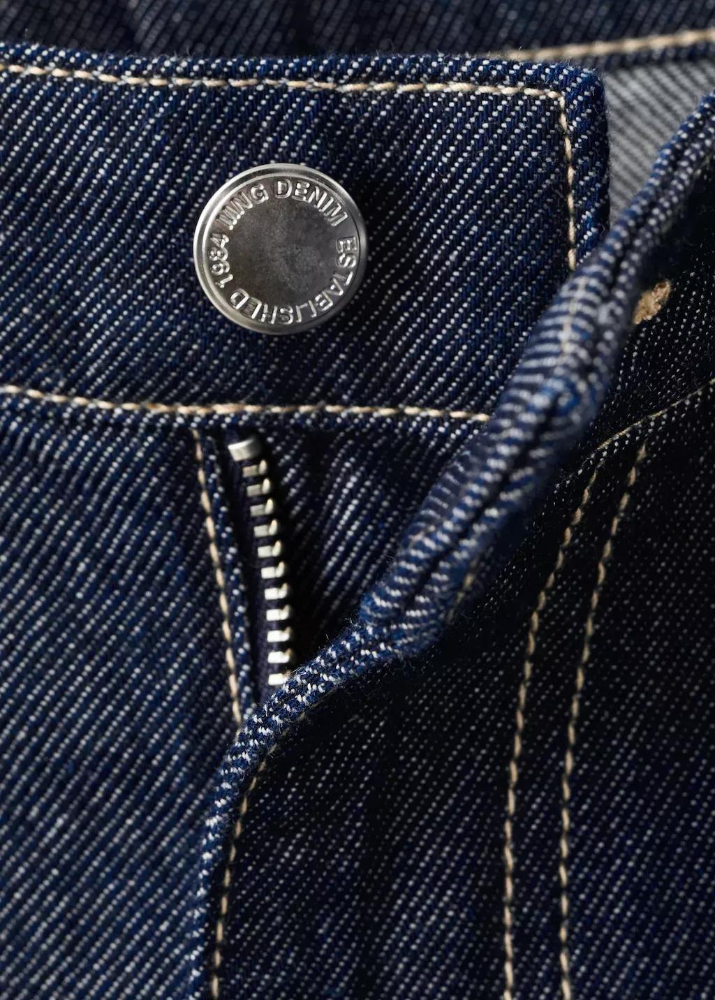 Blue Low-Rise Wideleg Jeans, Open Blue, large image number 1