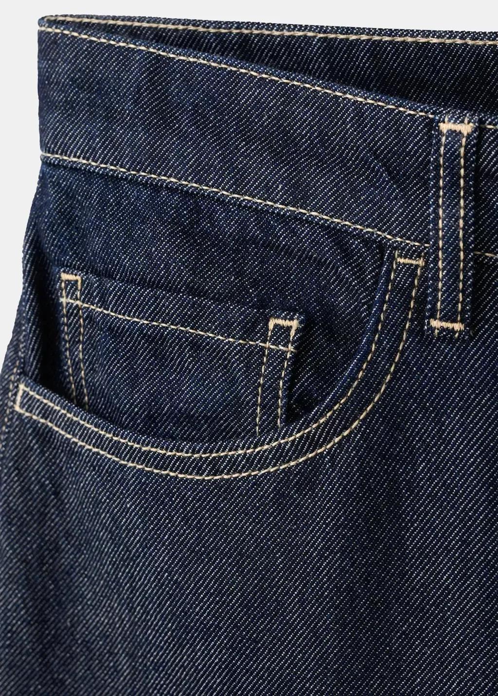 Blue Low-Rise Wideleg Jeans, Open Blue, large image number 2