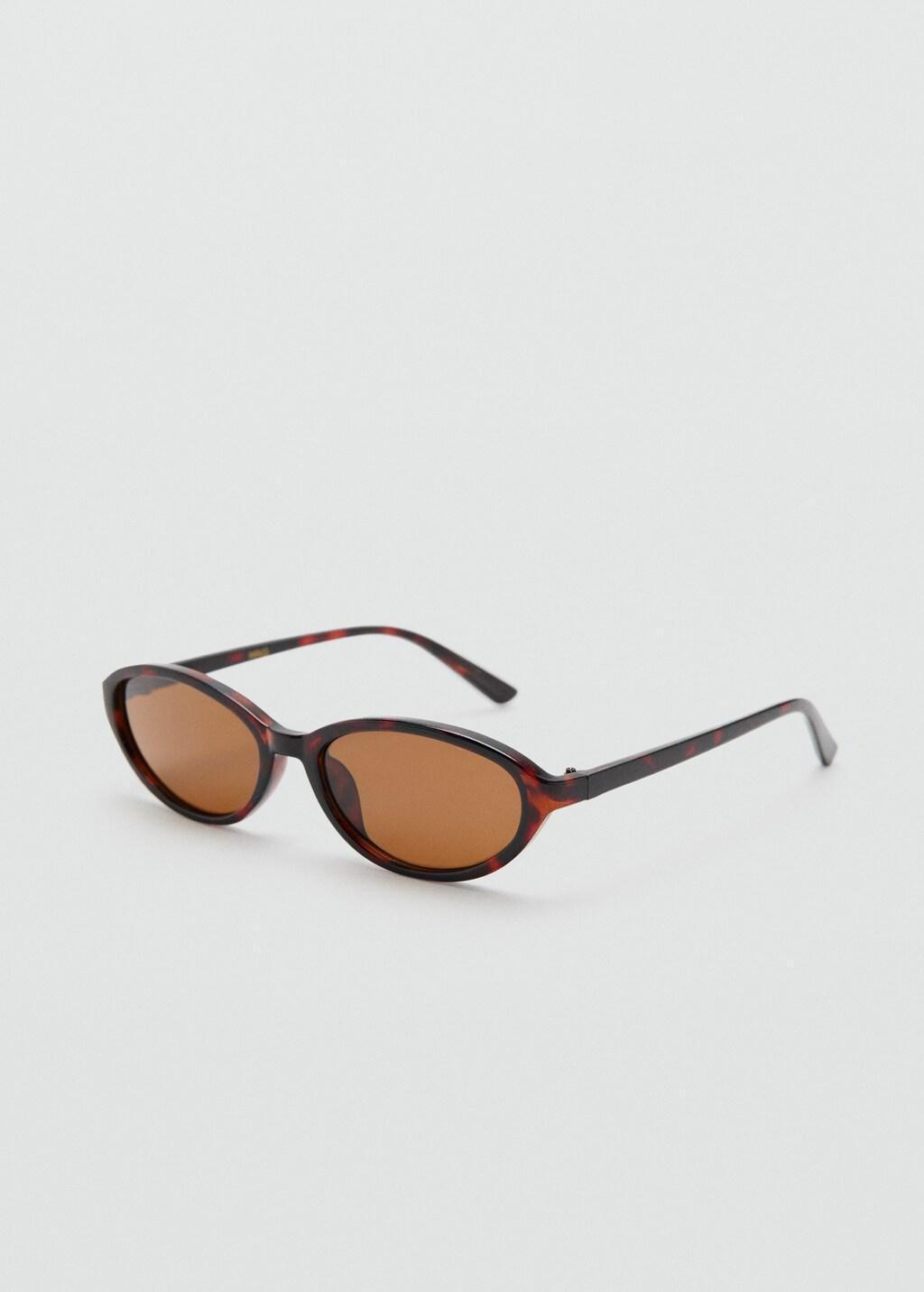 BROWN Resin frame sunglasses, Women, Dark Brown, large image number 0