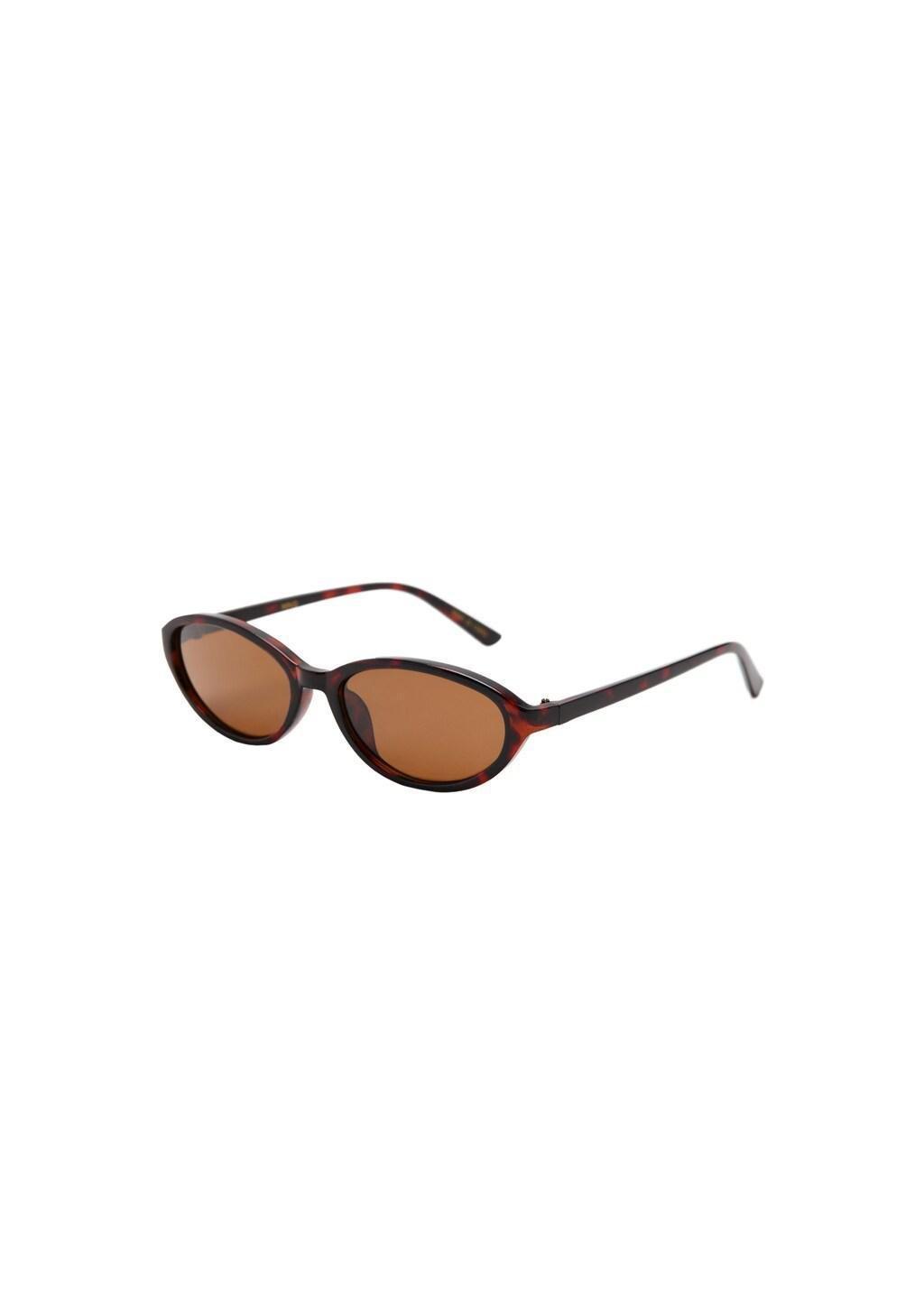 BROWN Resin frame sunglasses, Women, Dark Brown, large image number 2