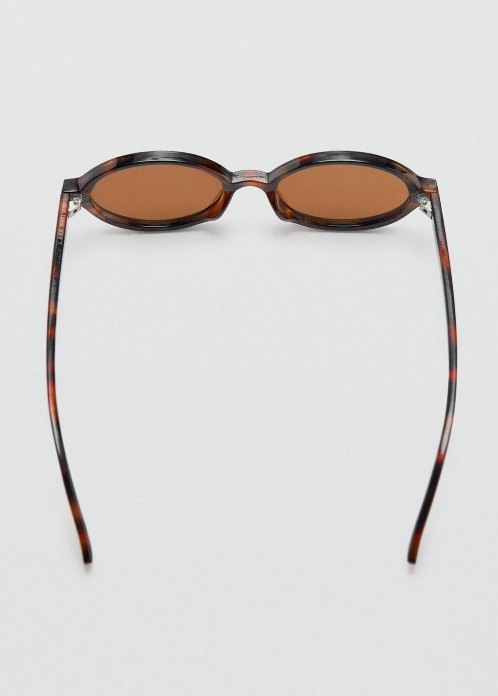 BROWN Oval-frame sunglasses, Women, Dark Brown, large image number 1