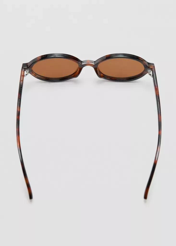 BROWN Oval-frame sunglasses, Women, Dark Brown, large image number 6