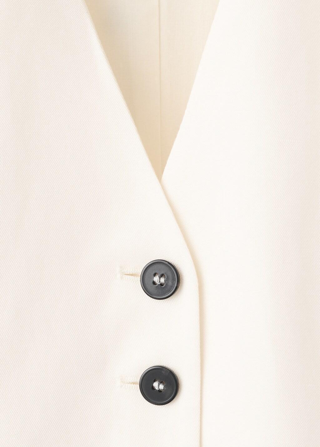White Linen Playsuit With Buttons, Natural White, medium