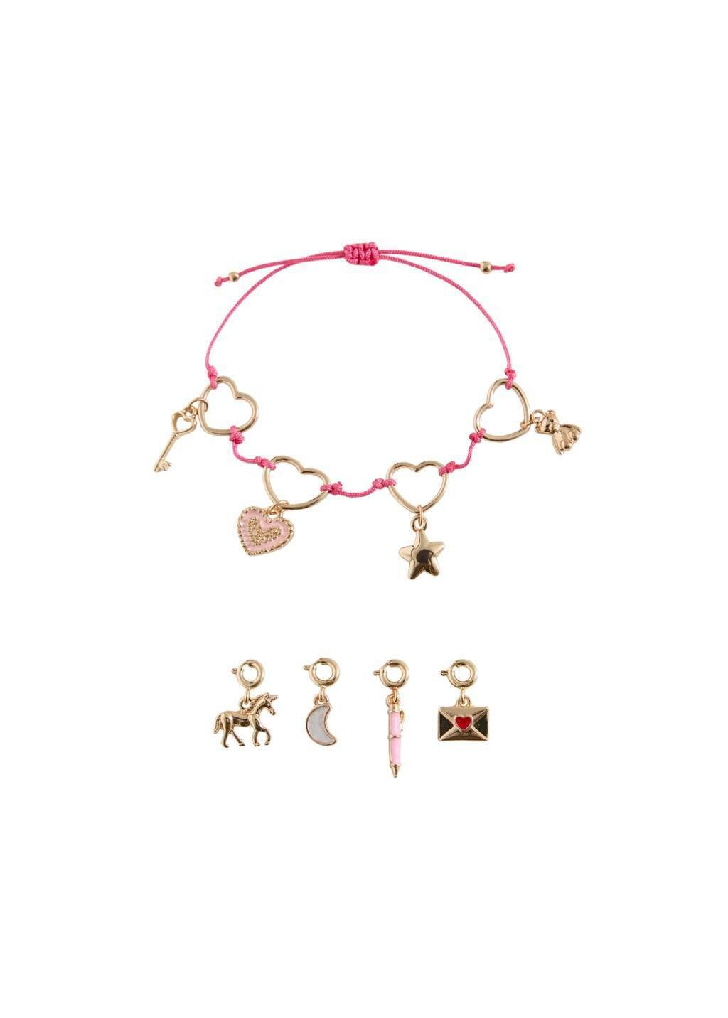 Gold Interchangeable Charms Bracelet, Kids Girls, Gold, medium