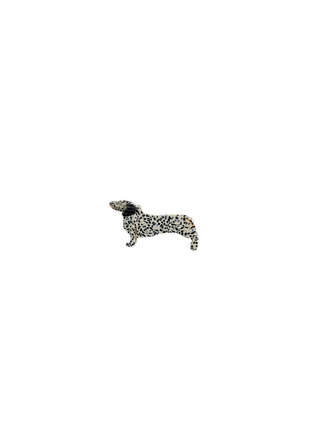 Black Dog Hair Claw Clip, Kids Girls, Black, large image number 1