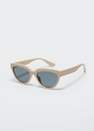 Mango - light beige Acetate frame sunglasses