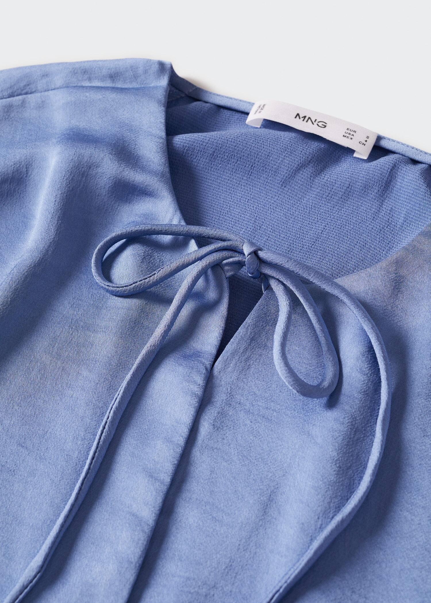 medium blue Lace flowy blouse, , large image number 3