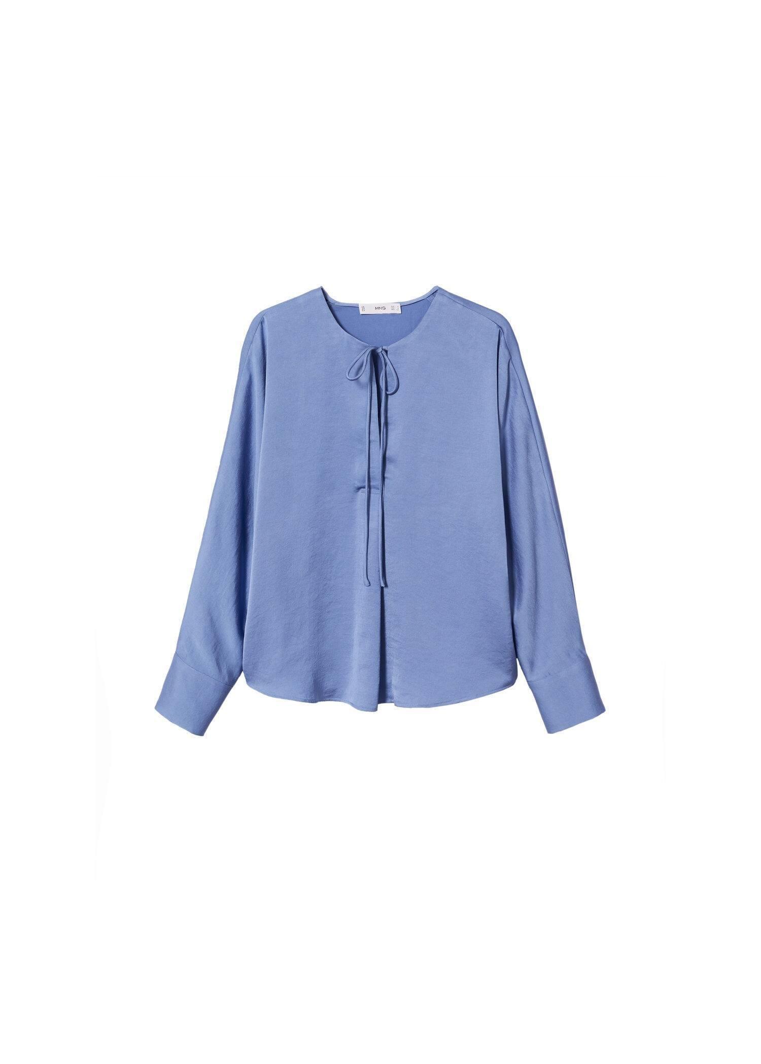 medium blue Lace flowy blouse, , large image number 7