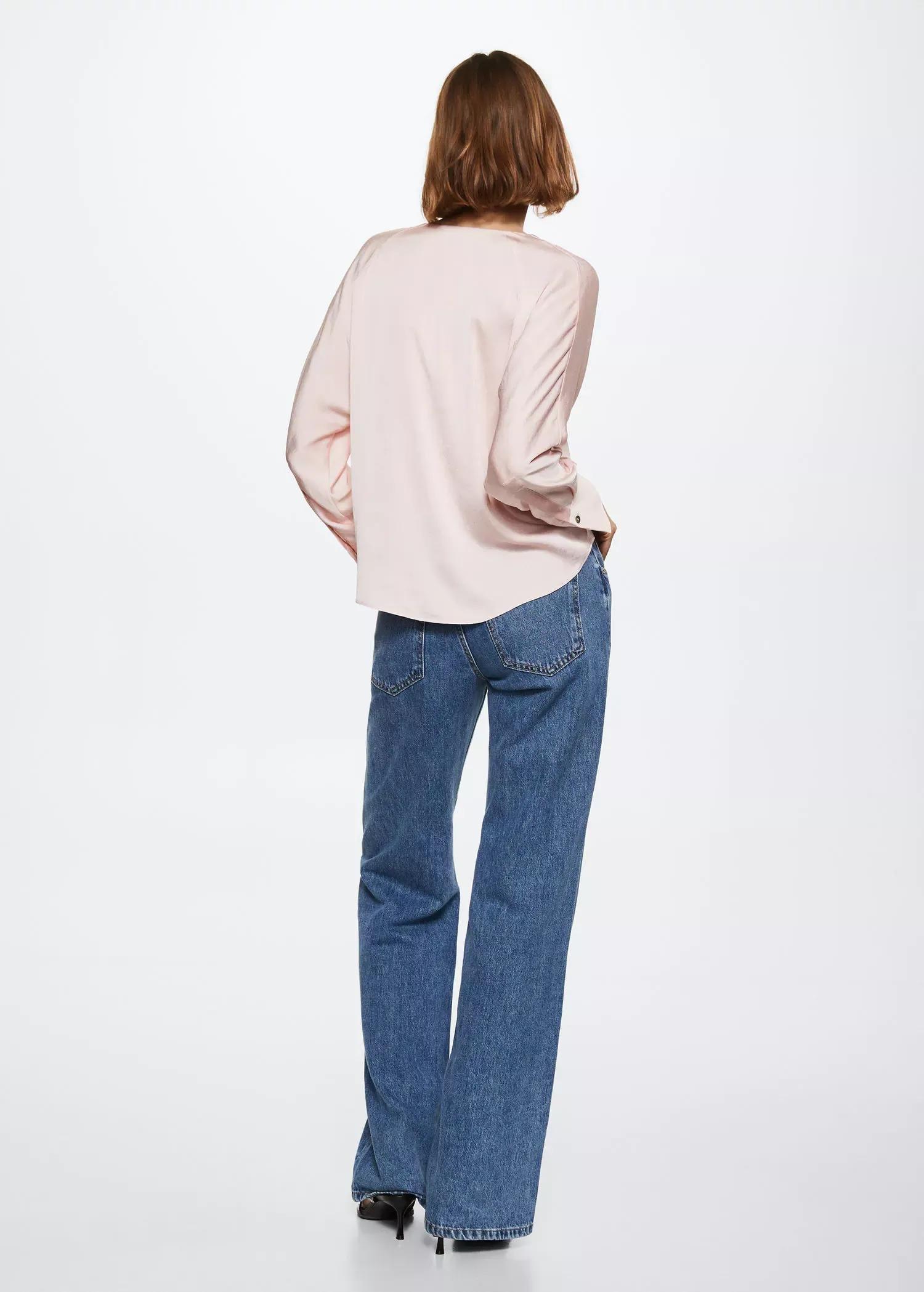 Pink Lace Flowy Blouse, , large image number 3