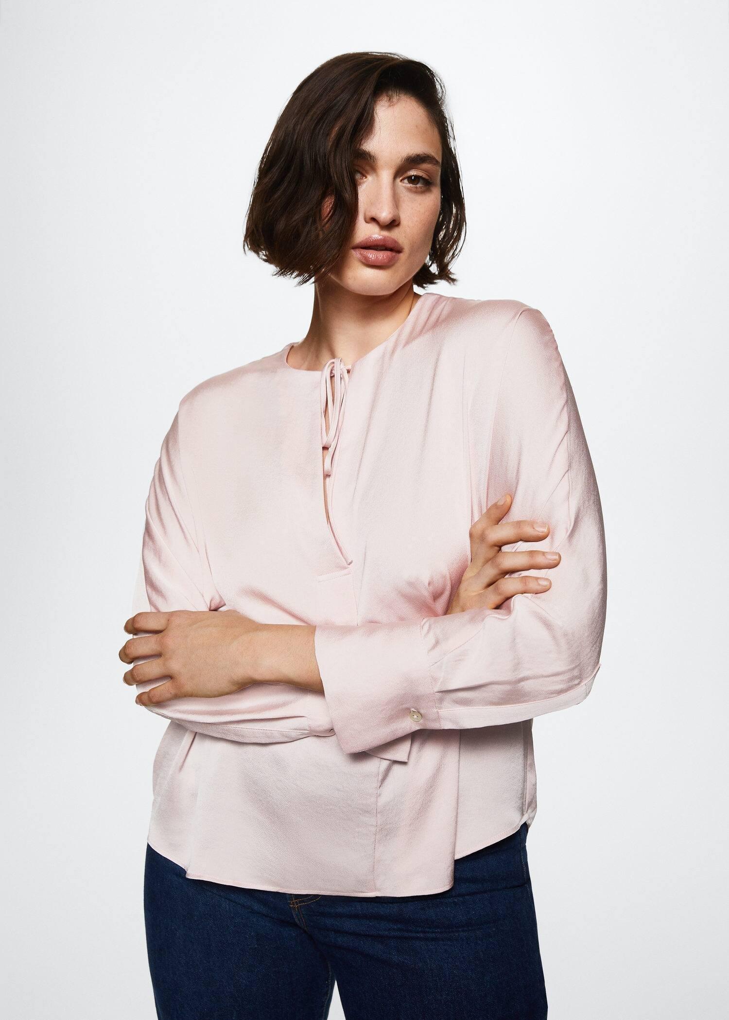 Pink Lace Flowy Blouse, , large image number 6