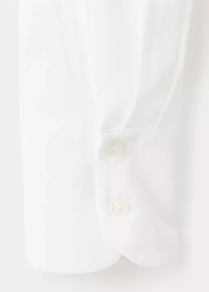 White Fluid Blouse With Concealed Buttons, Natural White, large image number 11