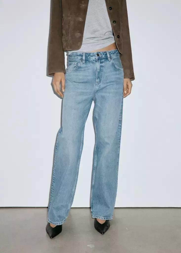 Blue Miami -Rise Straight-Fit Jeans, Open Blue, large image number 2