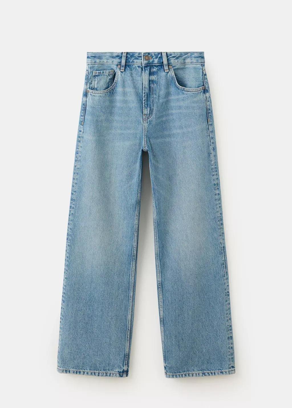 Blue Miami -Rise Straight-Fit Jeans, Open Blue, large image number 6