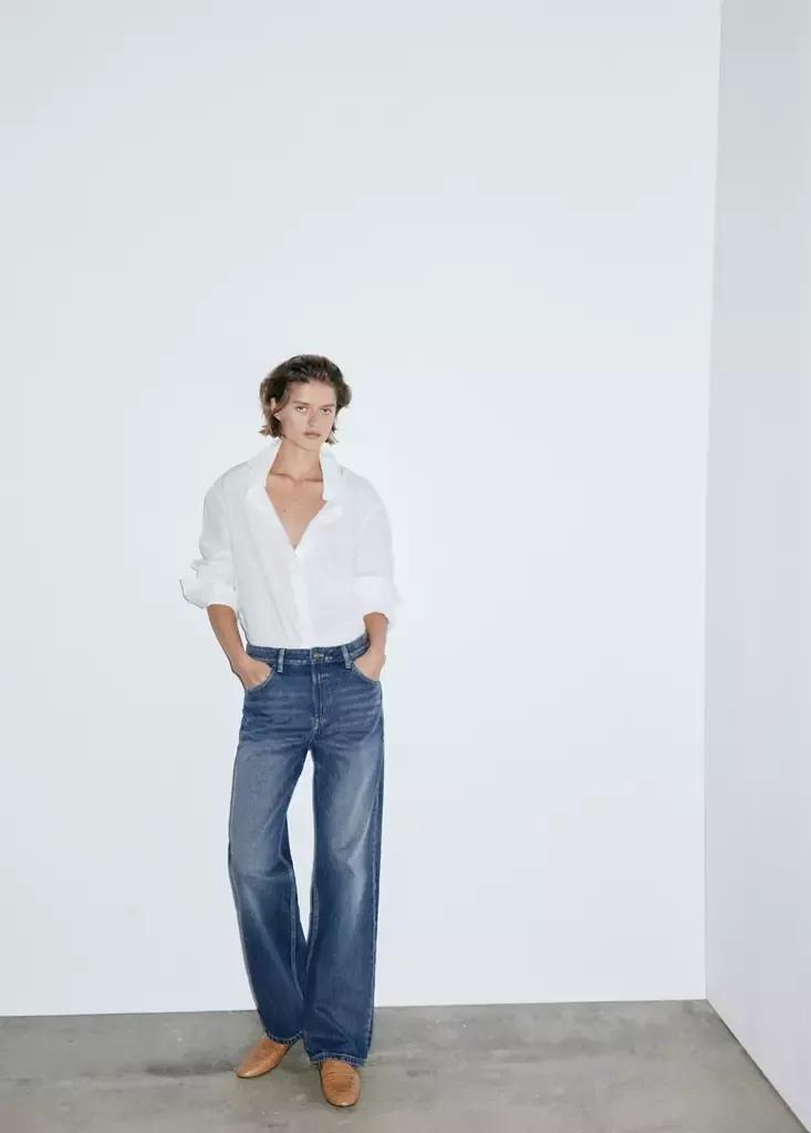 Blue Miami -Rise Straight-Fit Jeans, Open Blue, medium