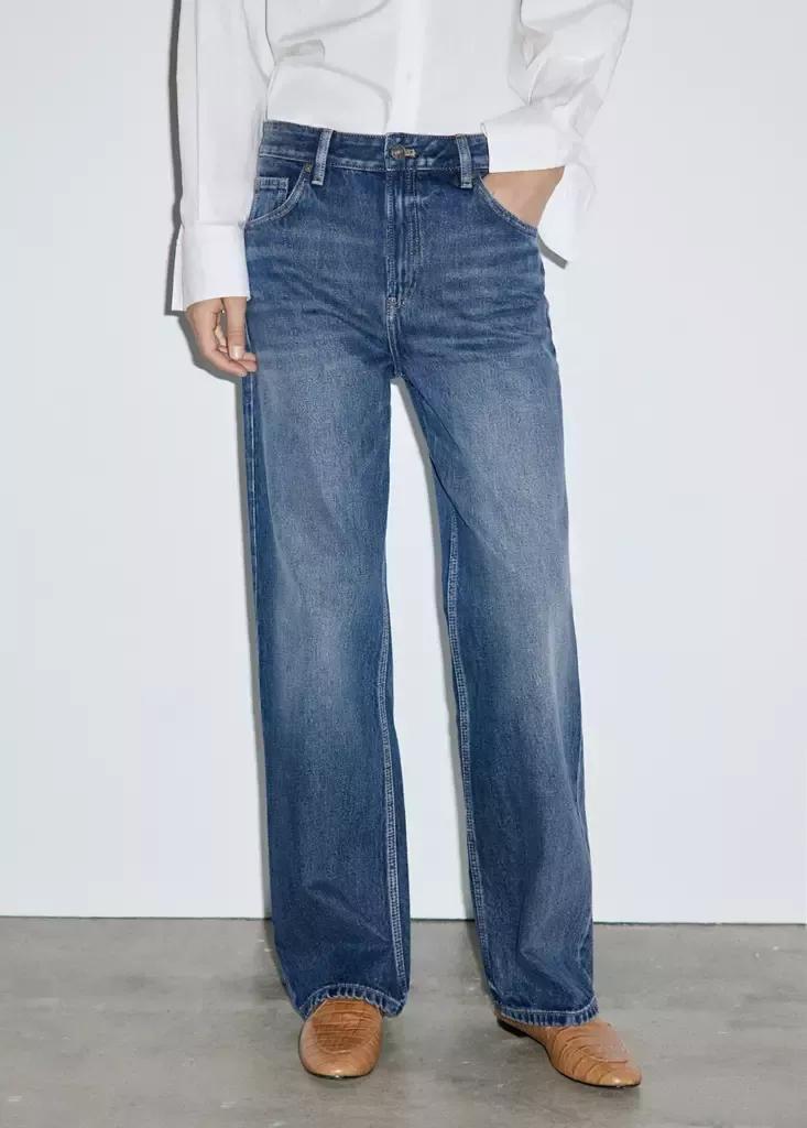 Blue Miami -Rise Straight-Fit Jeans, Open Blue, medium