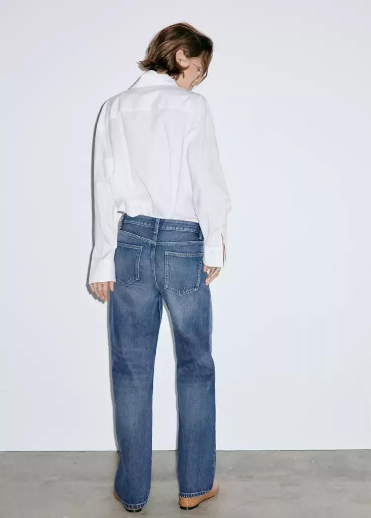 Blue Miami -Rise Straight-Fit Jeans, Open Blue, medium