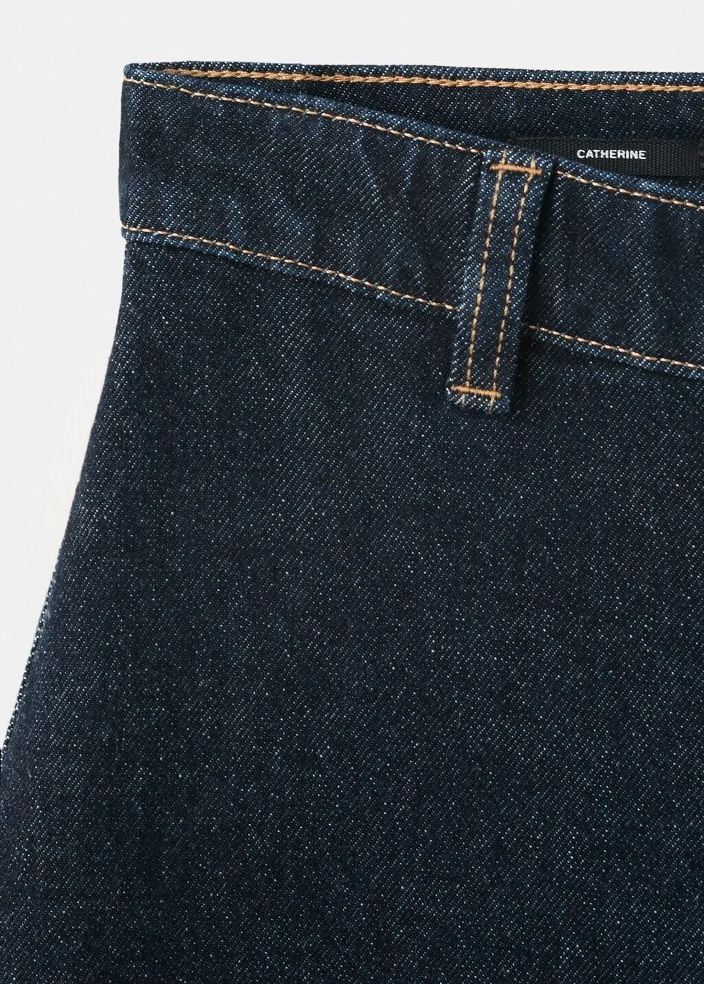 Blue Catherin Culotte High-Rise Jeans, Open Blue, large image number 2