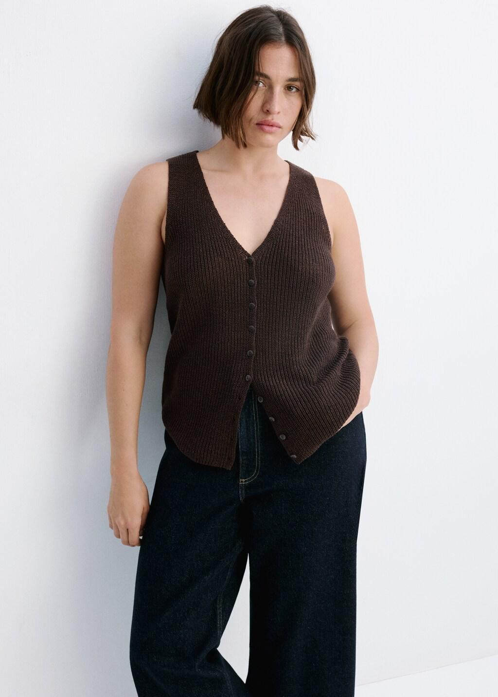 Blue Catherin Culotte High-Rise Jeans, Open Blue, large image number 3