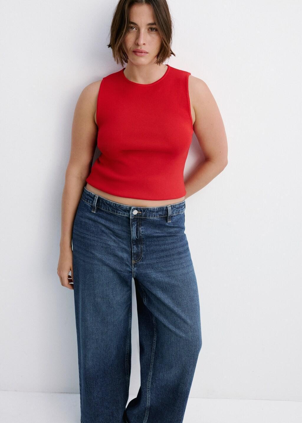 OPEN BLUE Catherin culotte high-rise jeans, Open Blue, large image number 4