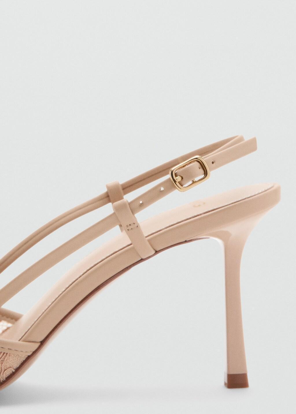 Beige Embroidered Pointed-Toe Shoe, Light-Pastel Pink, large image number 1