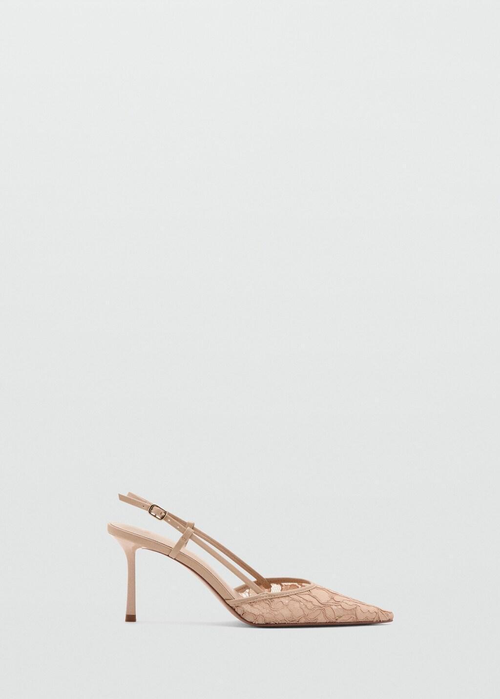 Beige Embroidered Pointed-Toe Shoe, Light-Pastel Pink, large image number 3