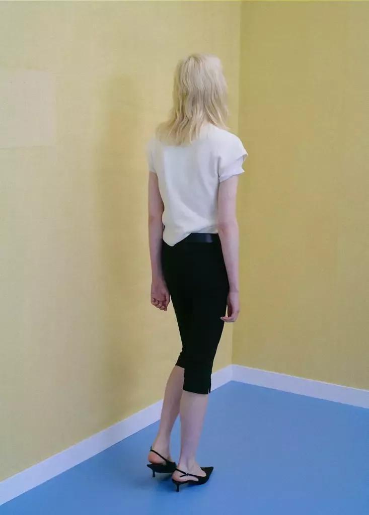 Cream Short-Sleeve Funnel Neck Jumper, Light Beige, large image number 2