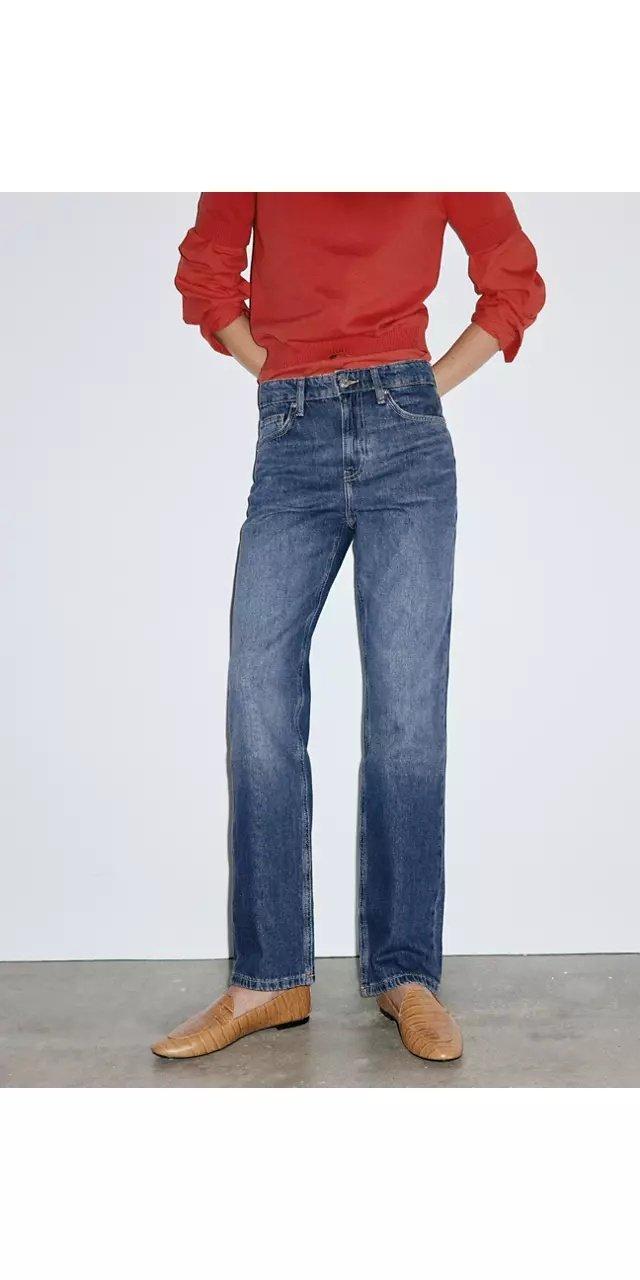 OPEN BLUE Matilda high-rise straight jeans, Open Blue, large image number 0