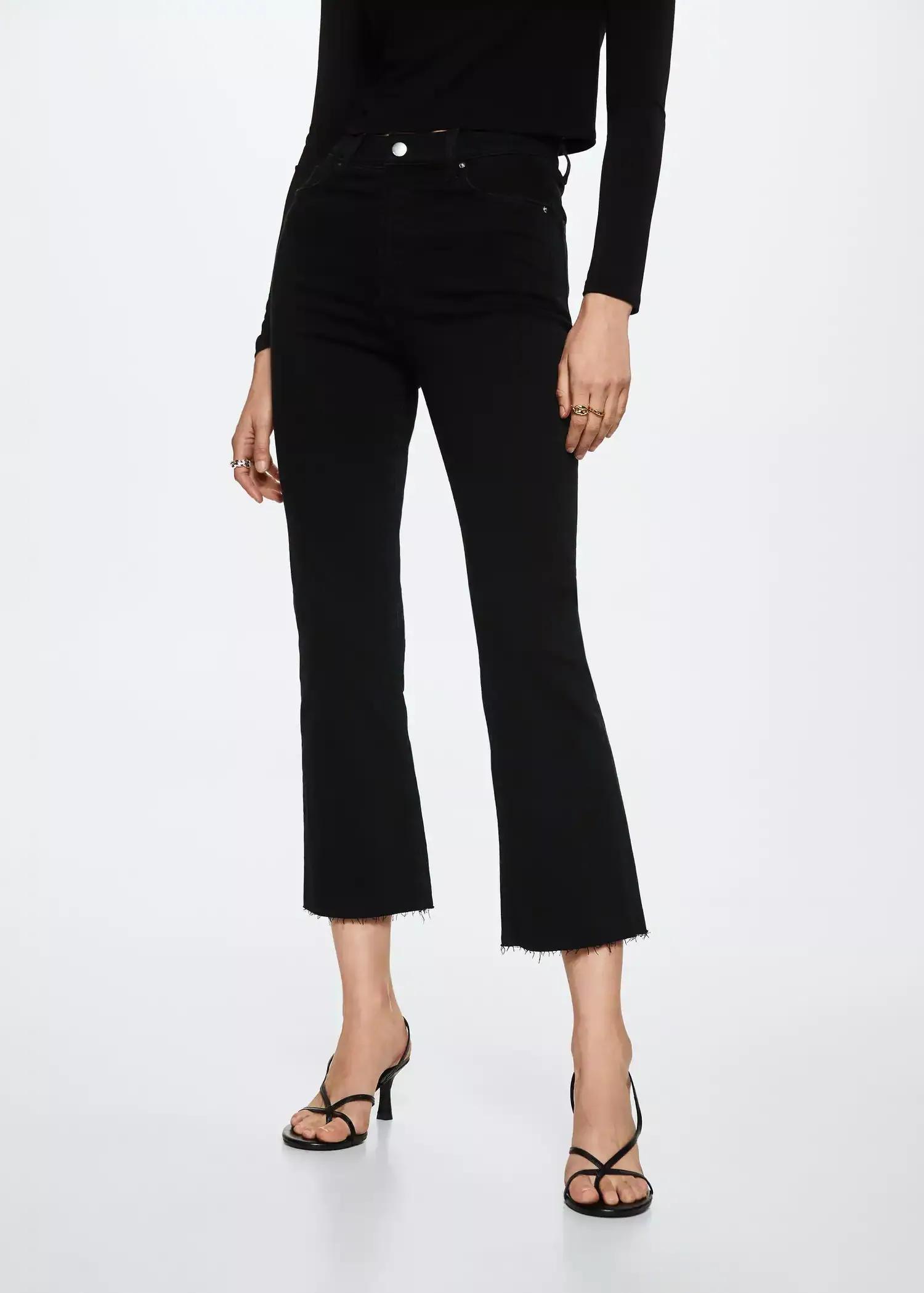 Grey High-Waist Bootcut Jeans, , large image number 1