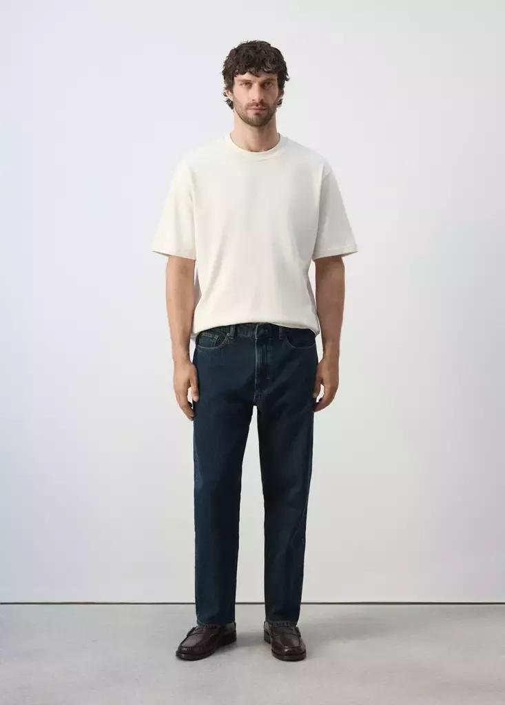 Blue Sammy Cropped Carrot Fit Jeans, , large image number 0