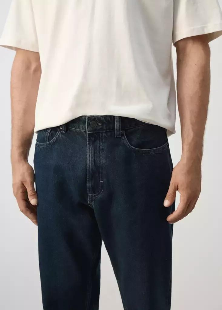 Blue Sammy Cropped Carrot Fit Jeans, , large image number 3
