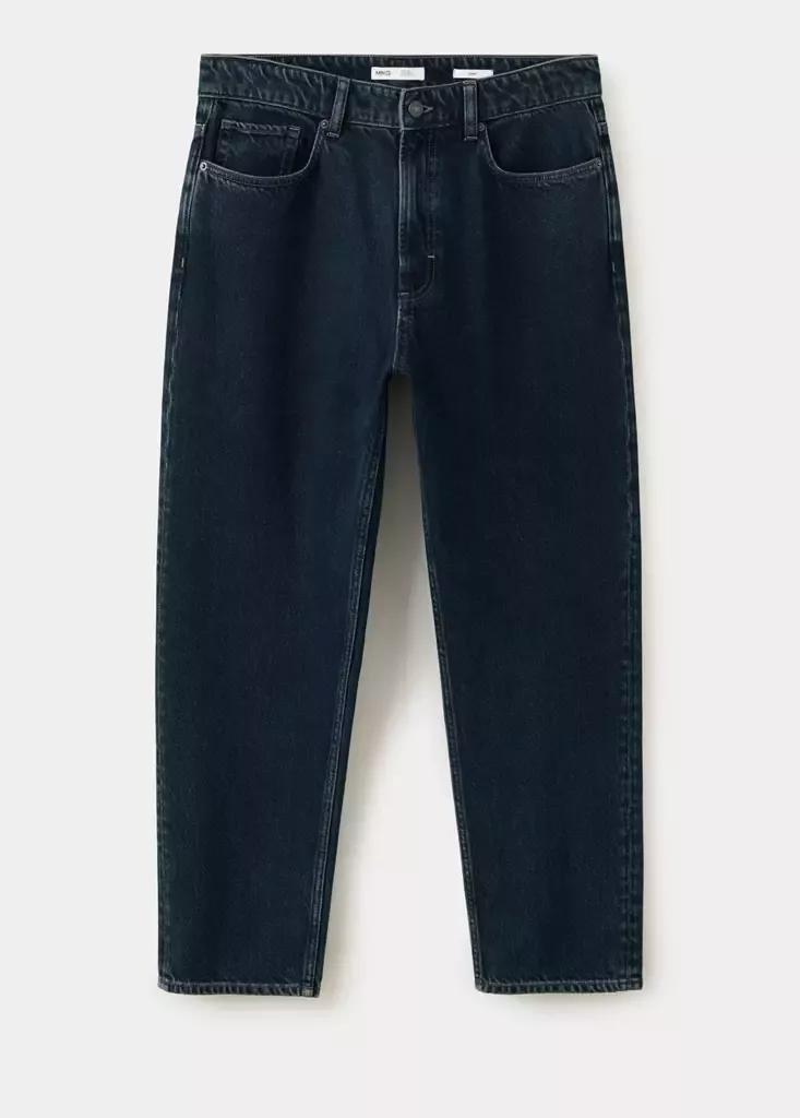 Blue Sammy Cropped Carrot Fit Jeans, , large image number 5