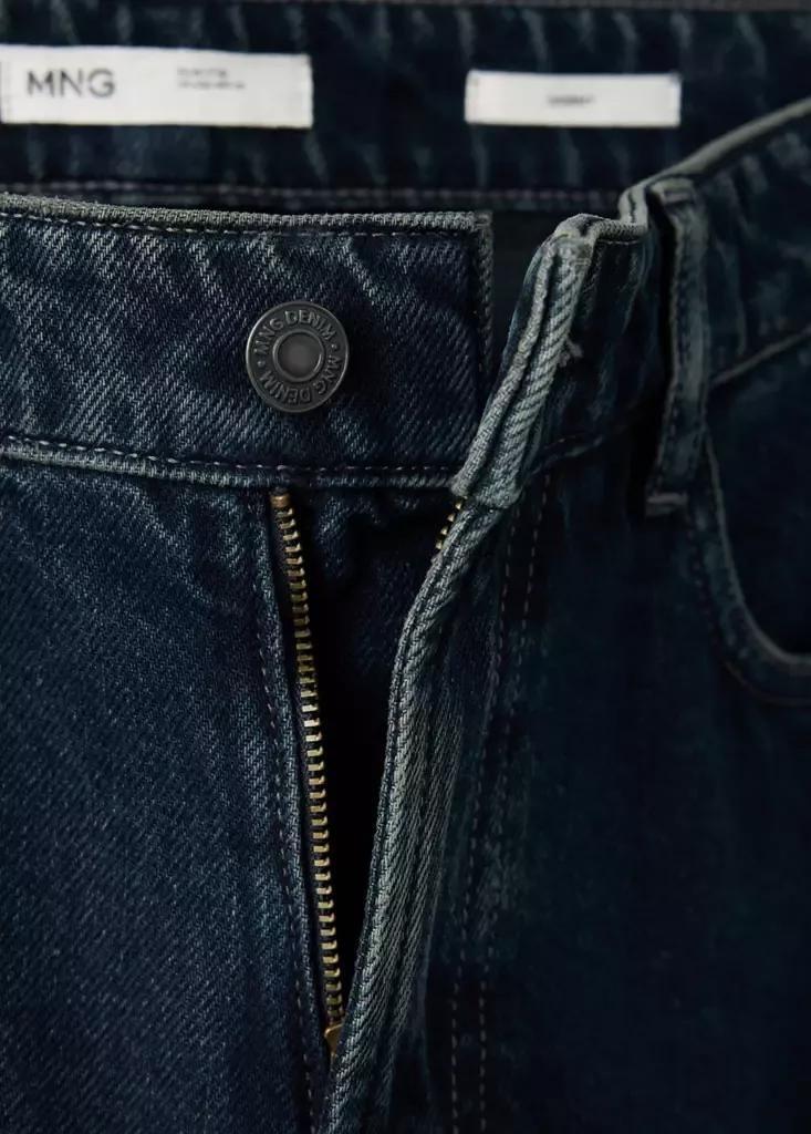 Blue Sammy Cropped Carrot Fit Jeans, , large image number 6
