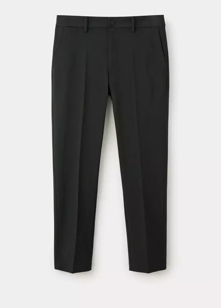 Khaki Bologna Cropped Slim-Fit Trousers, , large image number 6
