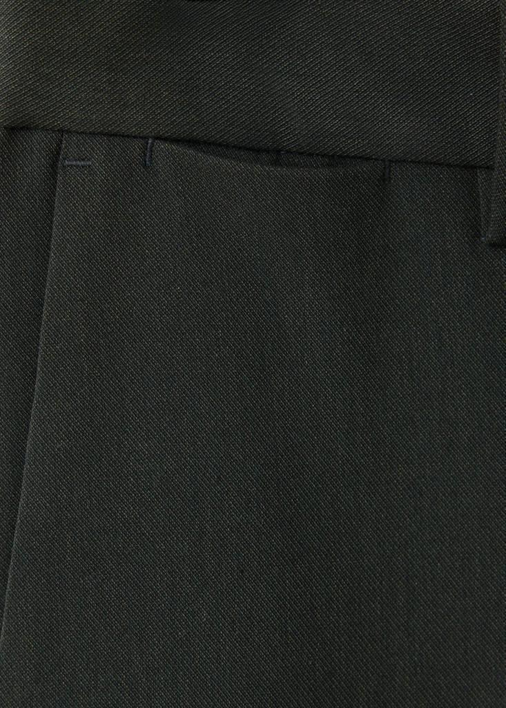 Khaki Bologna Cropped Slim-Fit Trousers, , large image number 8