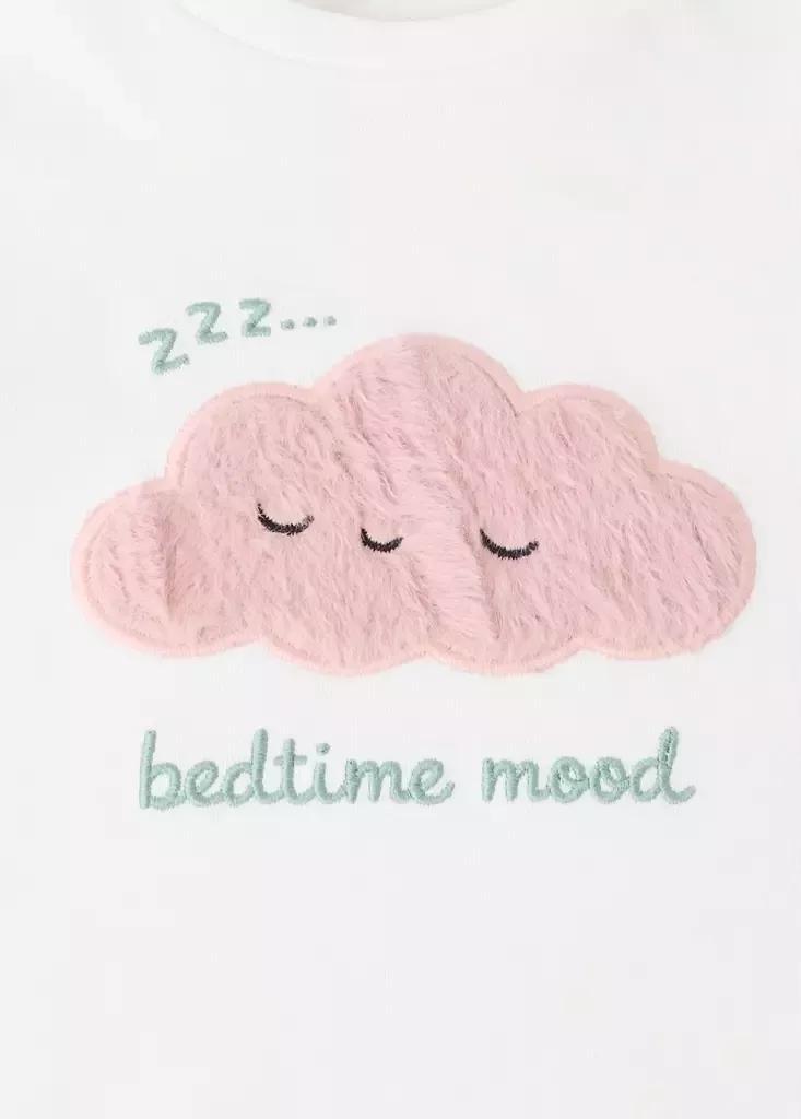 White Full Cloud Cotton Pyjama Set, , large image number 2