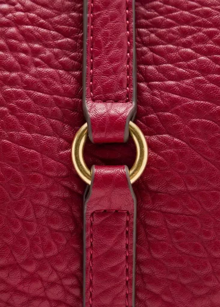 Red Faux-Leather Shoulder Bag, Red, large image number 3