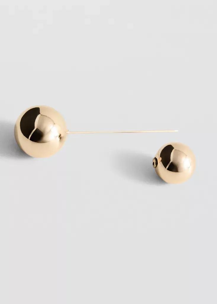 Gold Metallic Bead Brooch, , large image number 3