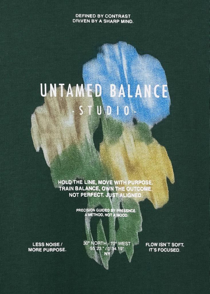 Green Printed Sweatshirt Cotton, , large image number 7