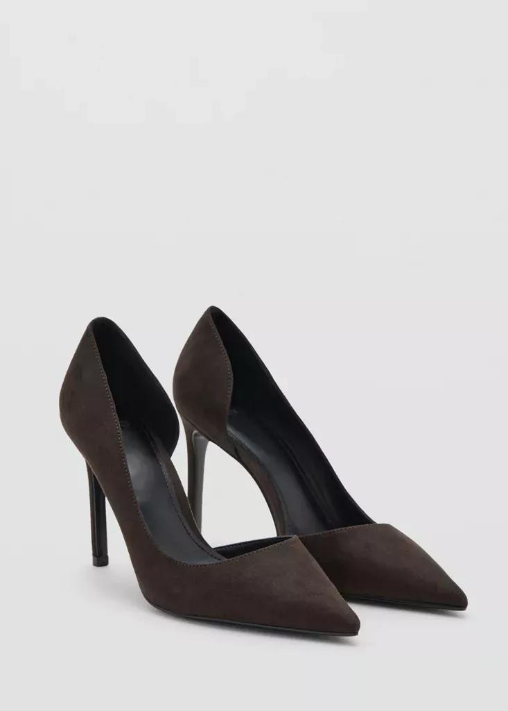 Brown Stiletto heel shoe, Dark Brown, large image number 1