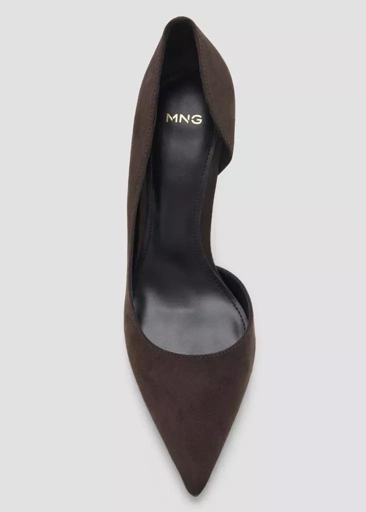 Brown Stiletto heel shoe, Dark Brown, large image number 3