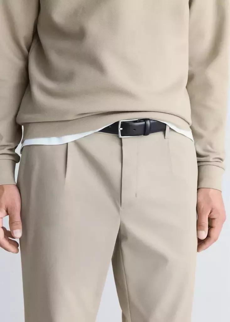 Beige Thermolite Regular Fit Trousers, Light Beige, large image number 3