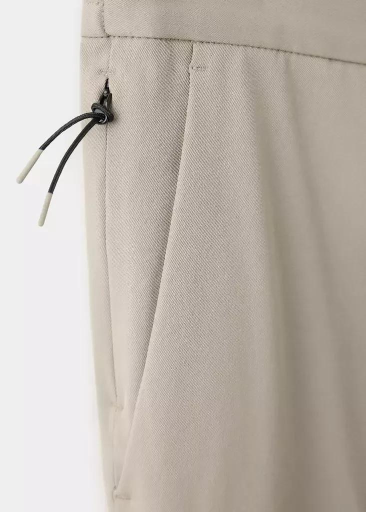 Beige Thermolite Regular Fit Trousers, Light Beige, large image number 8
