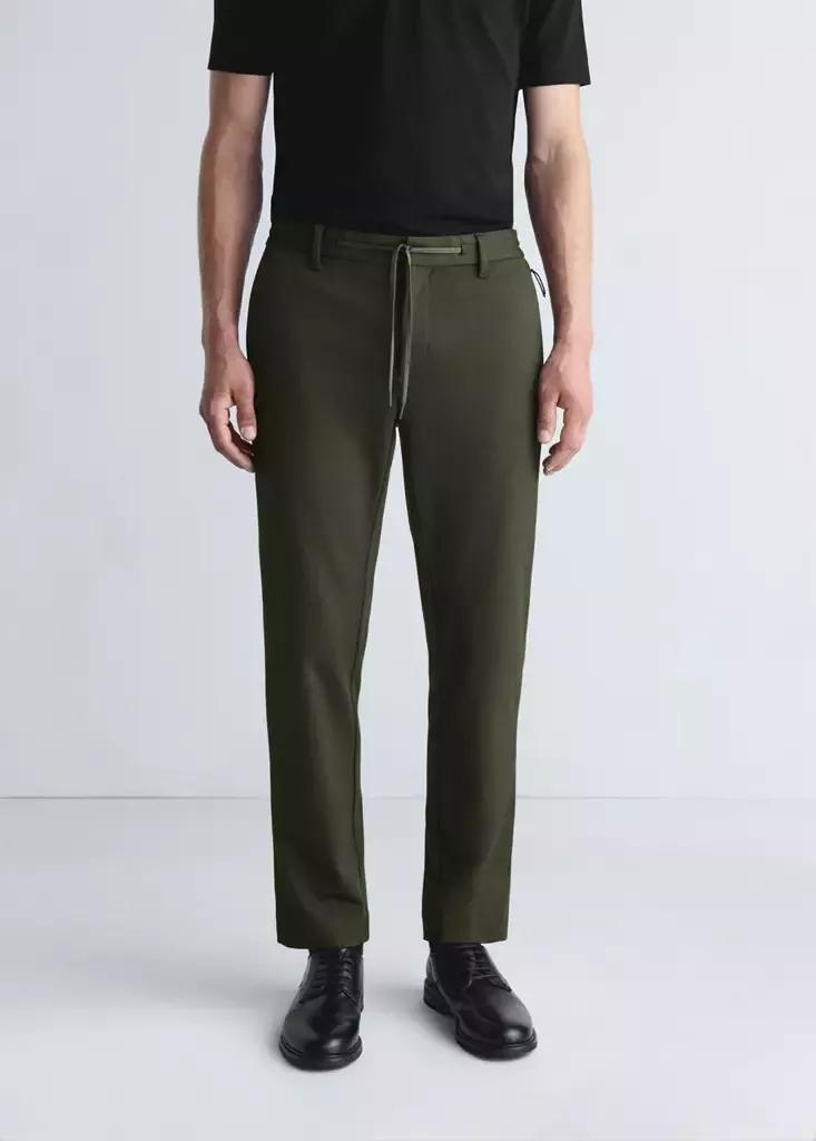 Green Slim-Fit Comfort Thermolite Trousers, Dark Green, medium