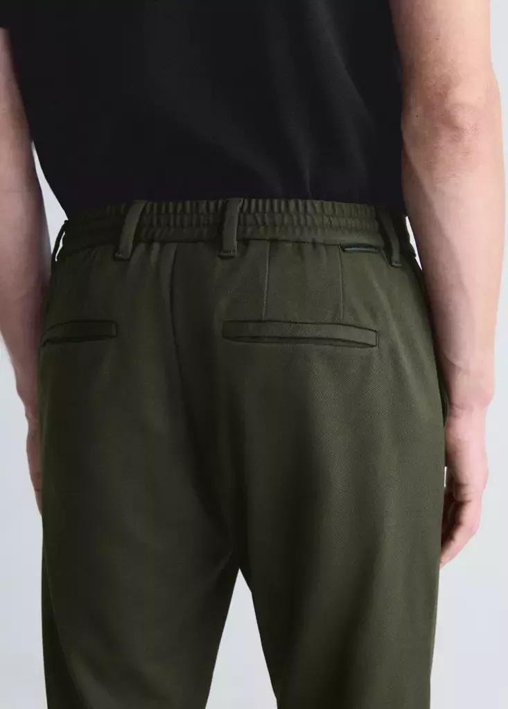 Green Slim-Fit Comfort Thermolite Trousers, Dark Green, large image number 4