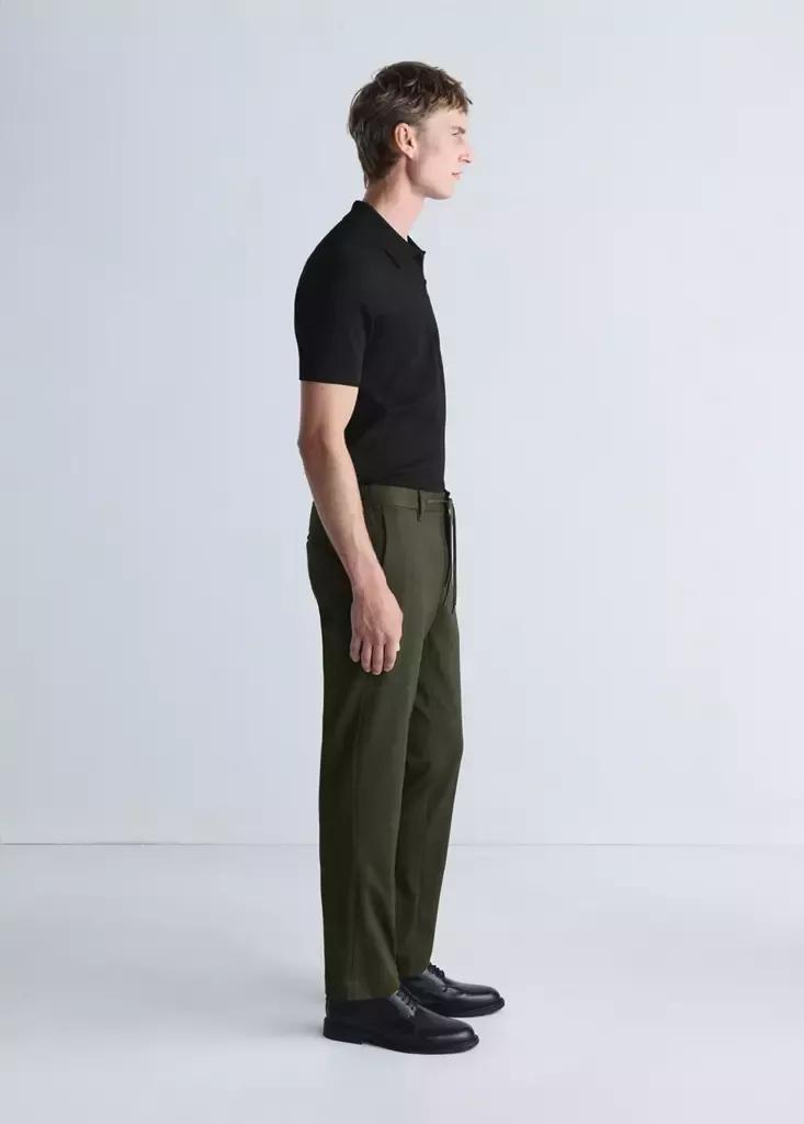 Green Slim-Fit Comfort Thermolite Trousers, Dark Green, large image number 5